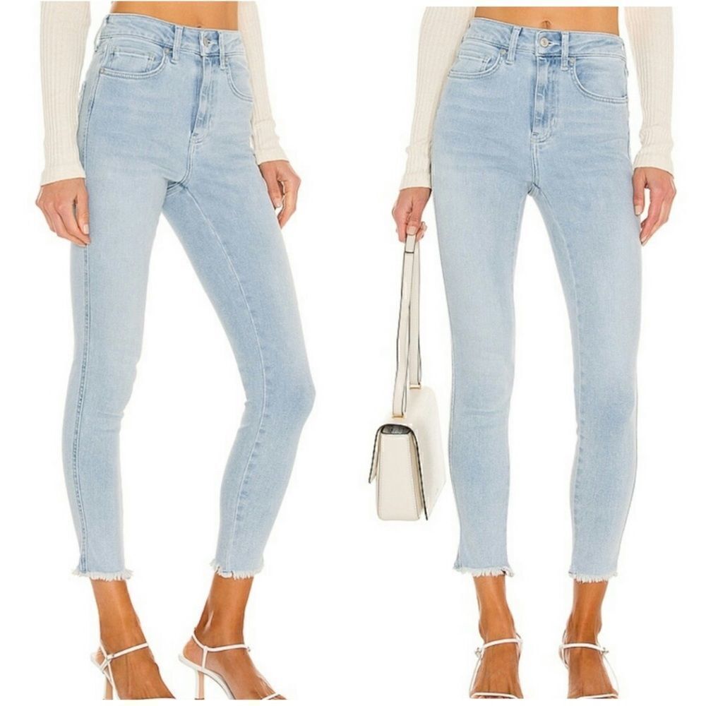 Free People x We The Free High Rise Jegging Frayed Hem in Deep Indigo || SZ 24